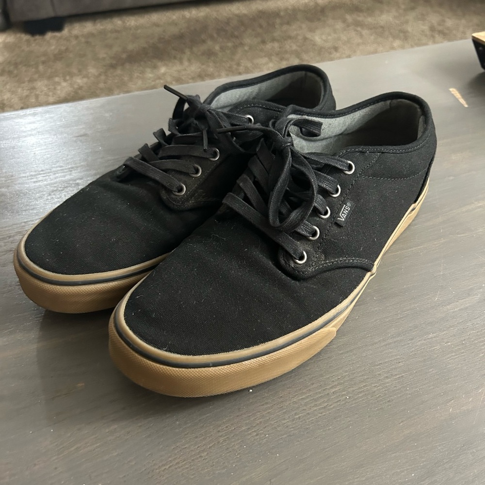 Black mad cream vans